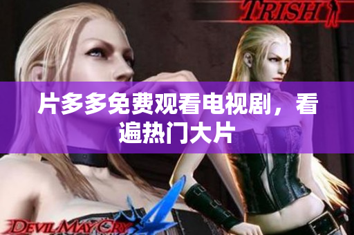 片多多免费观看电视剧，看遍热门大片