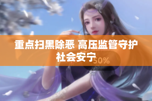 重点扫黑除恶 高压监管守护社会安宁