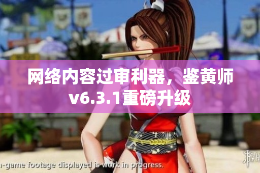 网络内容过审利器，鉴黄师v6.3.1重磅升级