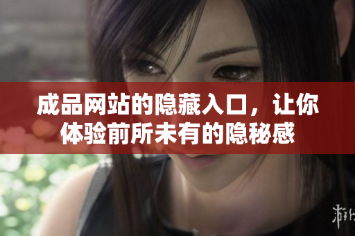 成品网站的隐藏入口，让你体验前所未有的隐秘感