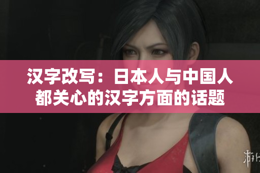 汉字改写：日本人与中国人都关心的汉字方面的话题