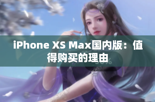 iPhone XS Max国内版：值得购买的理由