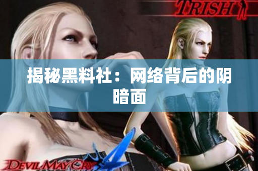揭秘黑料社：网络背后的阴暗面