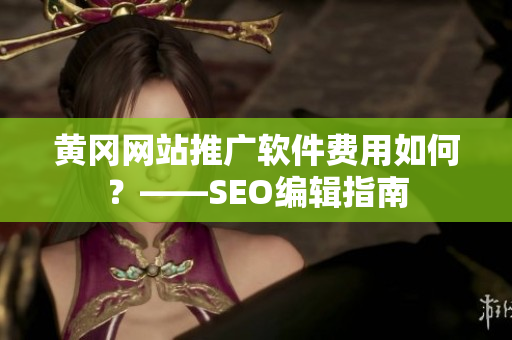 黄冈网站推广软件费用如何？——SEO编辑指南