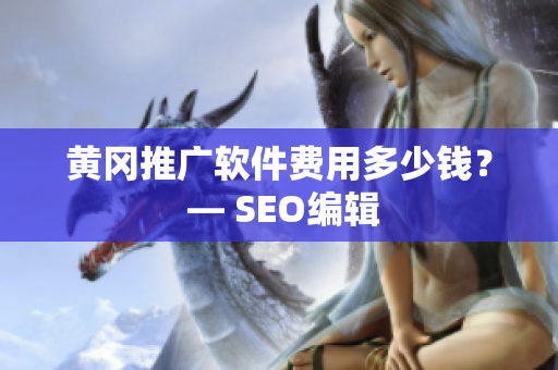 黄冈推广软件费用多少钱？ — SEO编辑