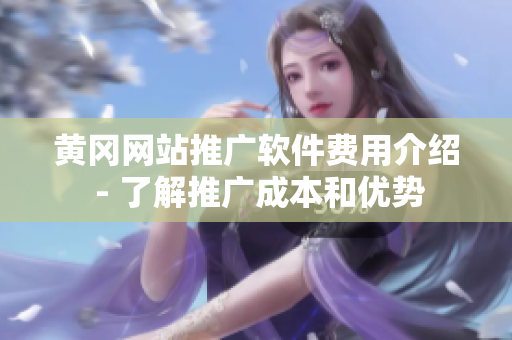 黄冈网站推广软件费用介绍 - 了解推广成本和优势