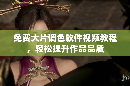 免费大片调色软件视频教程，轻松提升作品品质