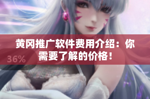 黄冈推广软件费用介绍：你需要了解的价格！