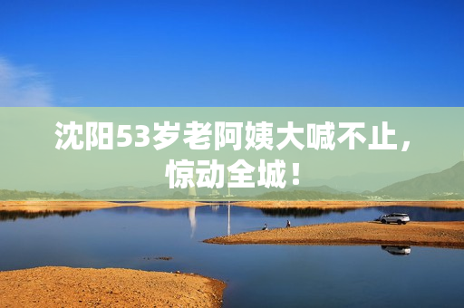 沈阳53岁老阿姨大喊不止，惊动全城！