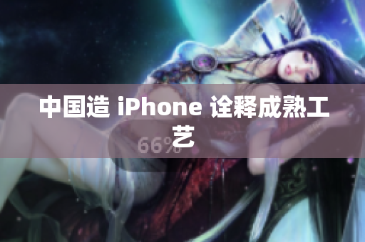 中国造 iPhone 诠释成熟工艺