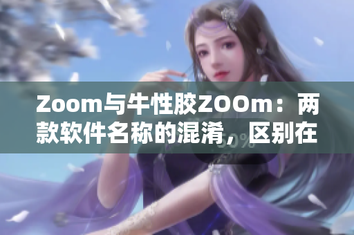 Zoom与牛性胶ZOOm：两款软件名称的混淆，区别在哪里？