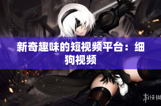新奇趣味的短视频平台：细狗视频