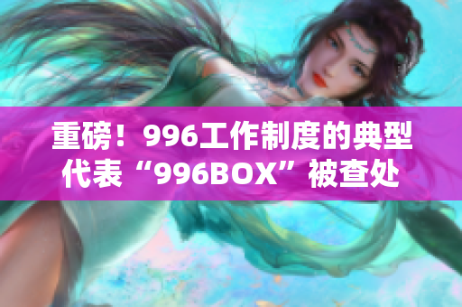 重磅！996工作制度的典型代表“996BOX”被查处