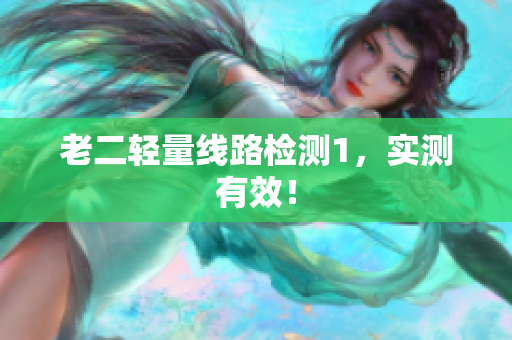 老二轻量线路检测1，实测有效！