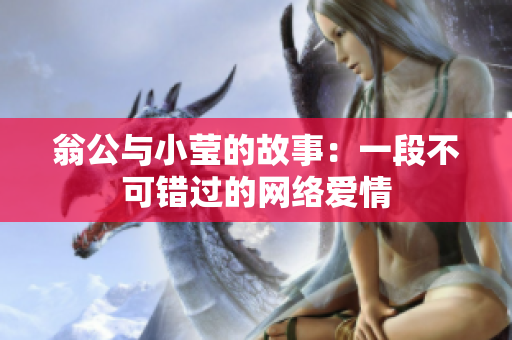 翁公与小莹的故事：一段不可错过的网络爱情