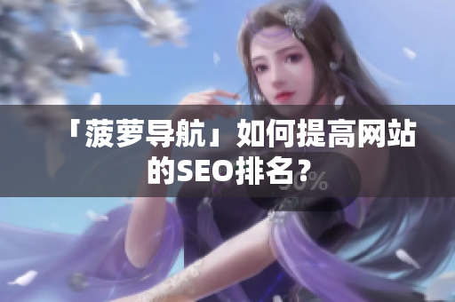 「菠萝导航」如何提高网站的SEO排名？