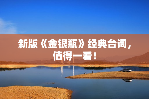 新版《金银瓶》经典台词，值得一看！