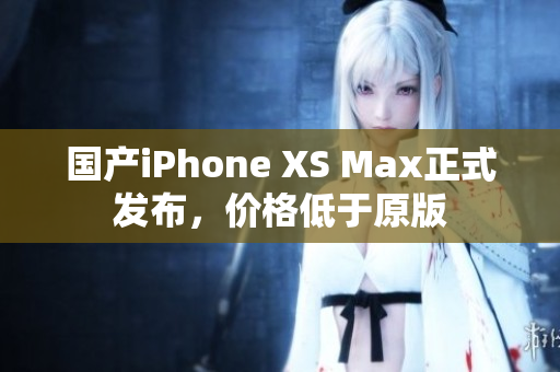国产iPhone XS Max正式发布，价格低于原版