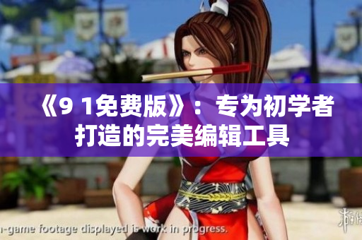 《9 1免费版》：专为初学者打造的完美编辑工具
