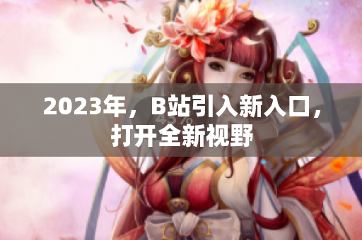 2023年，B站引入新入口，打开全新视野