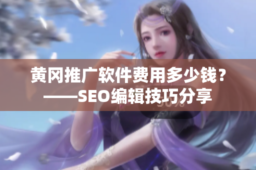 黄冈推广软件费用多少钱？——SEO编辑技巧分享