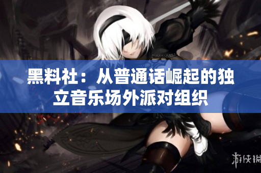 黑料社：从普通话崛起的独立音乐场外派对组织