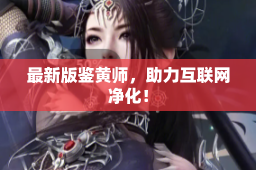 最新版鉴黄师，助力互联网净化！