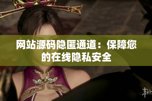 网站源码隐匿通道：保障您的在线隐私安全