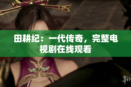 田耕纪：一代传奇，完整电视剧在线观看