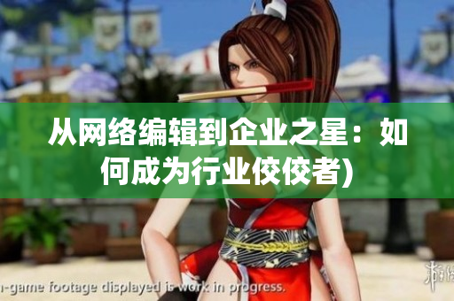 从网络编辑到企业之星：如何成为行业佼佼者)
