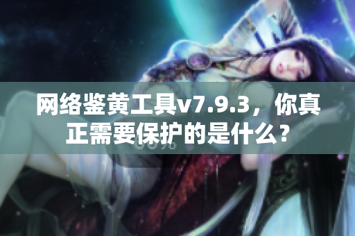 网络鉴黄工具v7.9.3，你真正需要保护的是什么？