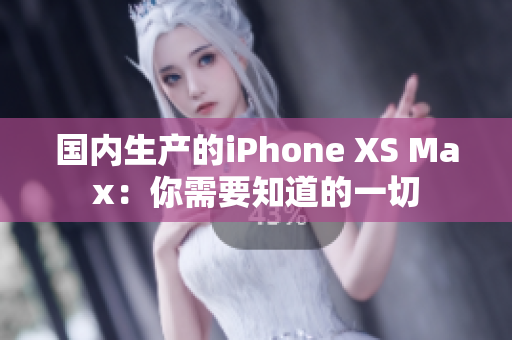 国内生产的iPhone XS Max：你需要知道的一切