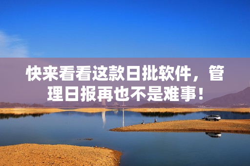 快来看看这款日批软件，管理日报再也不是难事！