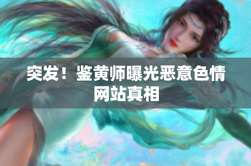 突发！鉴黄师曝光恶意色情网站真相