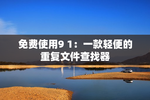 免费使用9 1：一款轻便的重复文件查找器