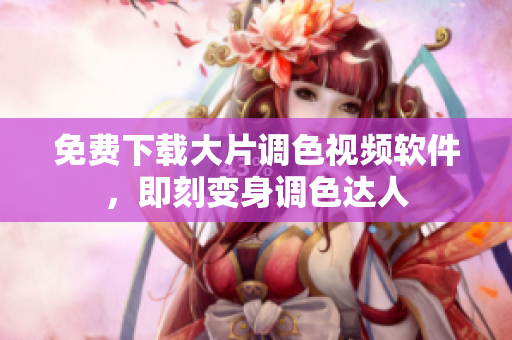 免费下载大片调色视频软件，即刻变身调色达人