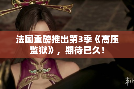 法国重磅推出第3季《高压监狱》，期待已久！