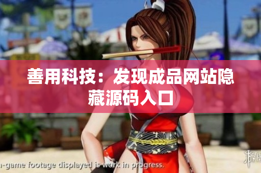 善用科技：发现成品网站隐藏源码入口