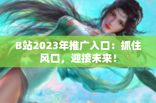 B站2023年推广入口：抓住风口，迎接未来！
