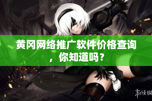 黄冈网络推广软件价格查询，你知道吗？