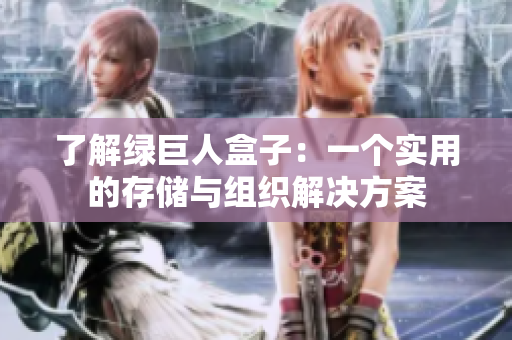 了解绿巨人盒子：一个实用的存储与组织解决方案