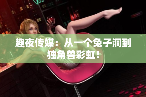 趣夜传媒：从一个兔子洞到独角兽彩虹！