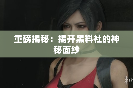 重磅揭秘：揭开黑料社的神秘面纱
