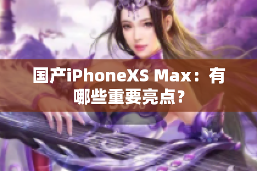 国产iPhoneXS Max：有哪些重要亮点？
