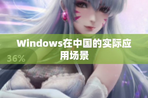 Windows在中国的实际应用场景