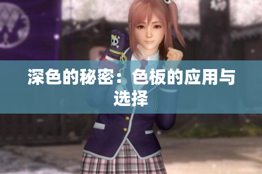 深色的秘密：色板的应用与选择