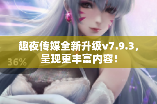 趣夜传媒全新升级v7.9.3，呈现更丰富内容！