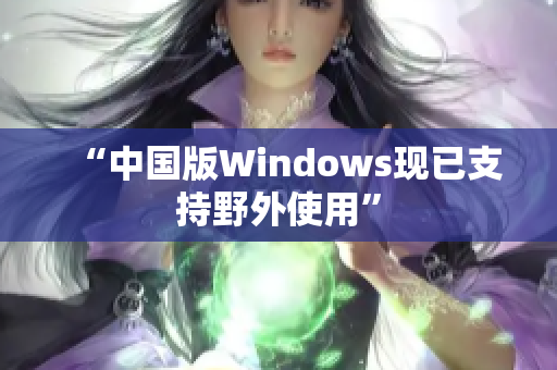 “中国版Windows现已支持野外使用”