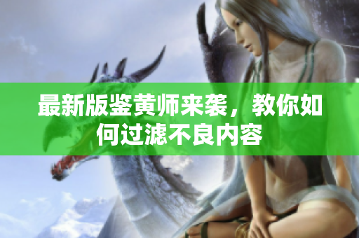 最新版鉴黄师来袭，教你如何过滤不良内容