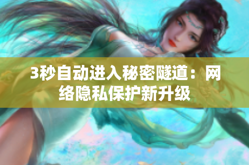 3秒自动进入秘密隧道：网络隐私保护新升级